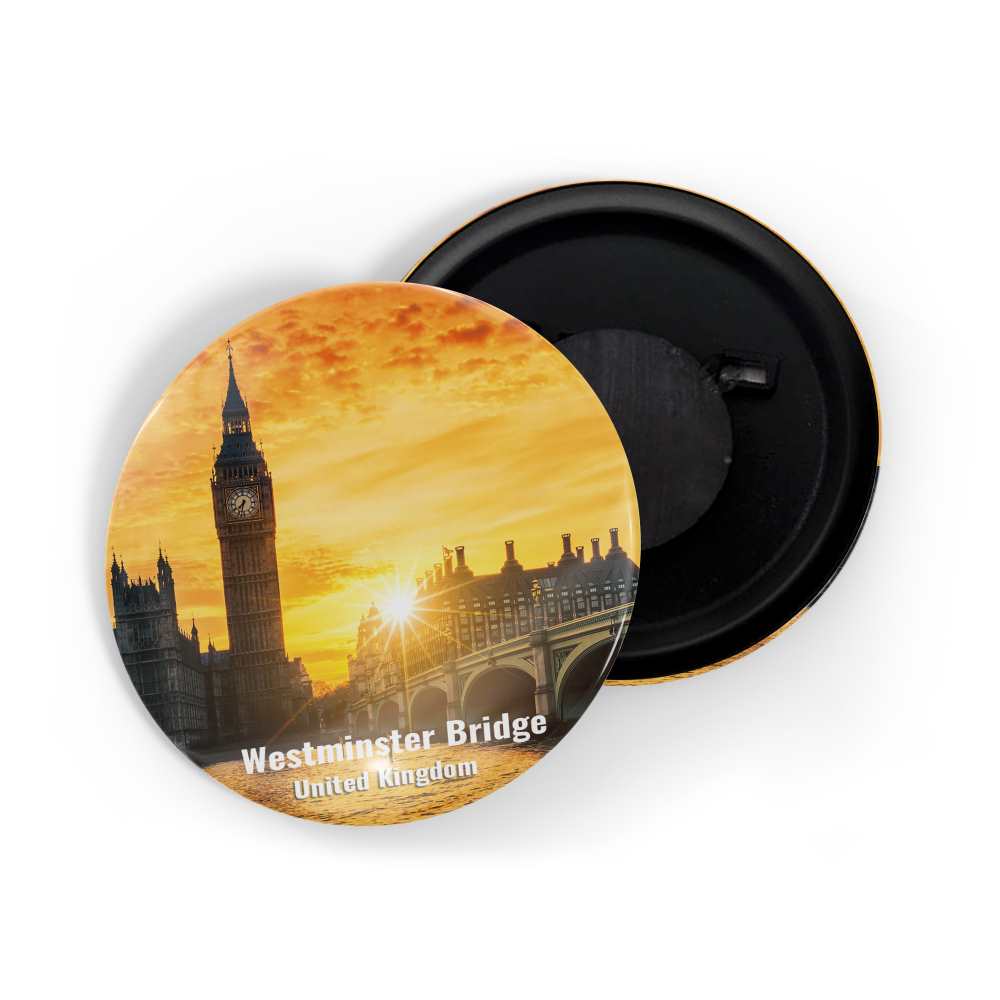 dhcrafts Fridge Magnet Multicolor Famous Tourist Place Westminster Bridge United Kingdom Glossy Finish Design Pack of 1